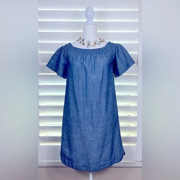 J.Crew Chambray Dress Sz 00 - Picture 1 of 5